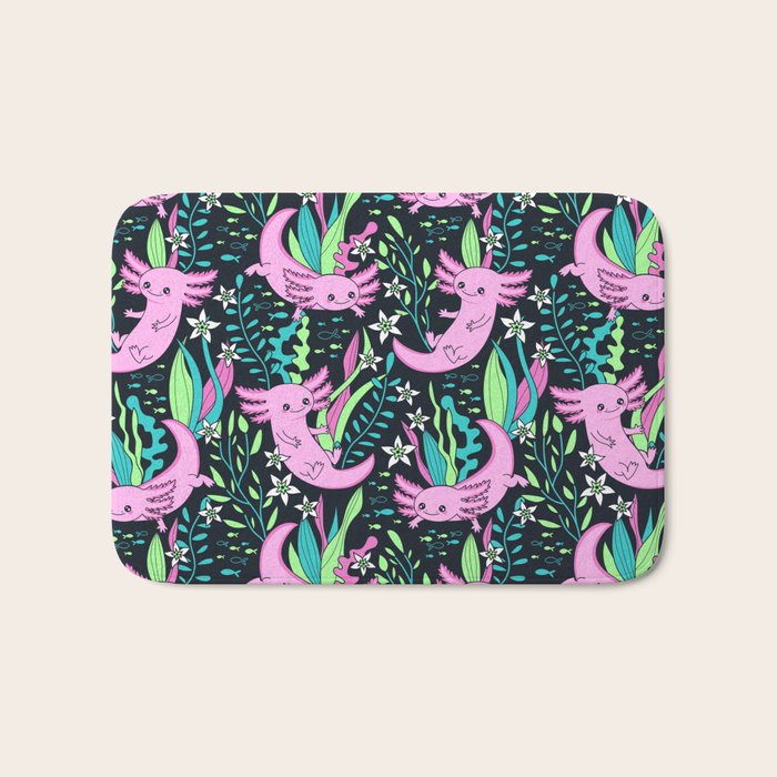Swimming Axolotls Bath Mat Gallery Image 1