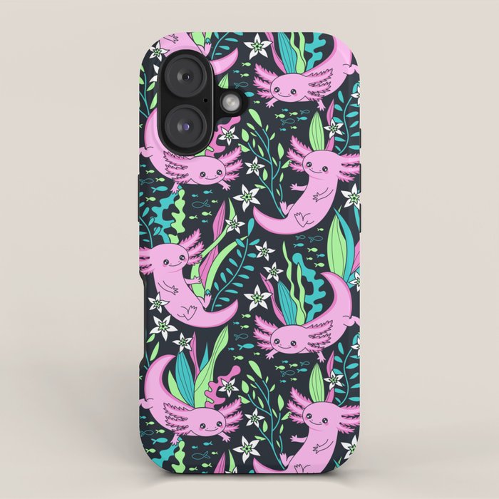 Swimming Axolotls iPhone Case Gallery Image 1