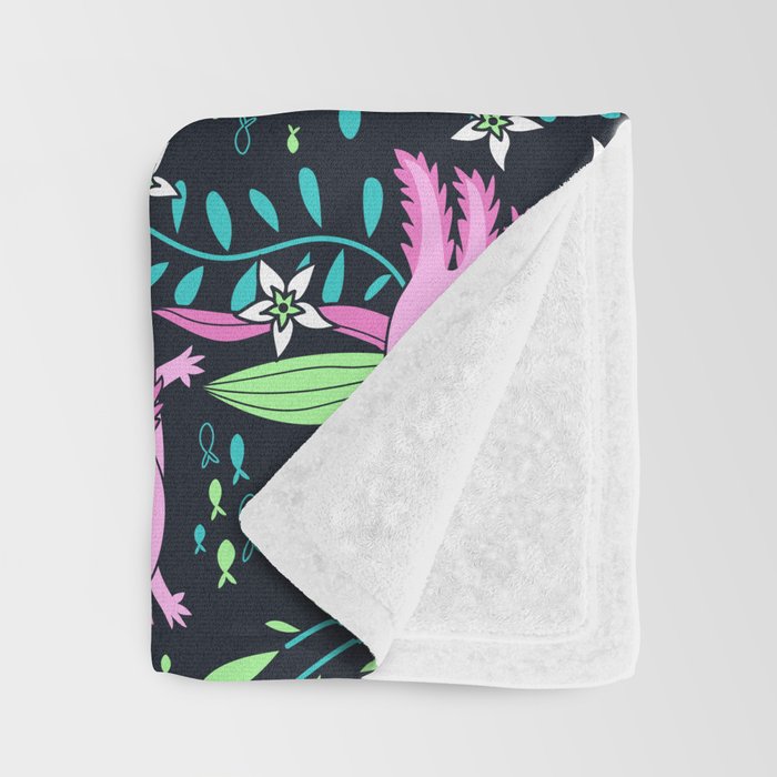 Swimming Axolotls Throw Blanket Gallery Image 3