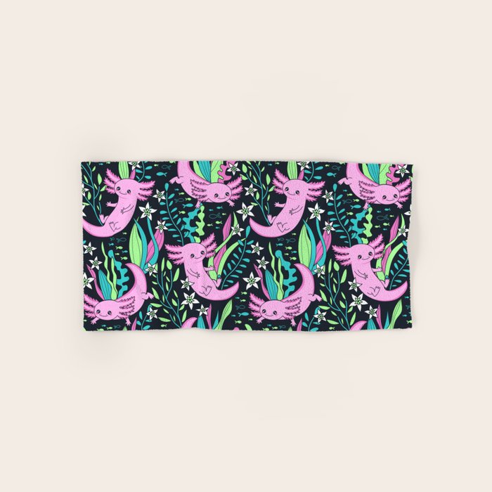 Swimming Axolotls Bath Towel Gallery Image 1