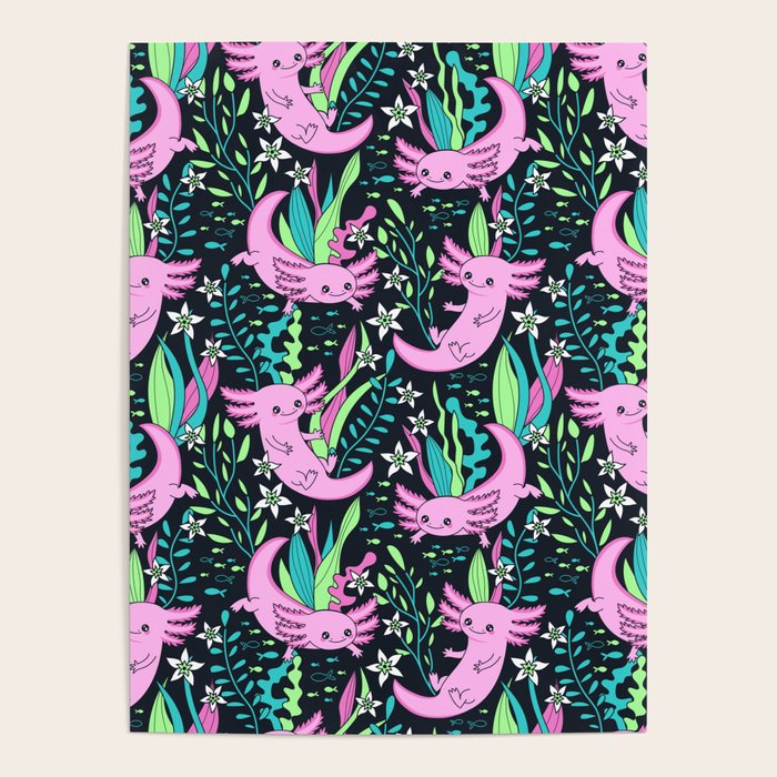 Swimming Axolotls Poster Gallery Image 4