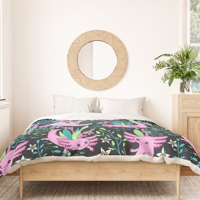 Swimming Axolotls Duvet Cover Gallery Image 3
