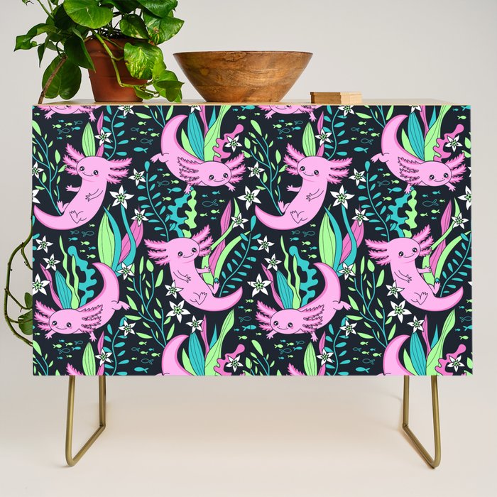 Swimming Axolotls Credenza Gallery Image 1