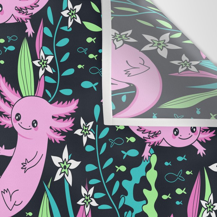 Swimming Axolotls Wall Tapestry Gallery Image 3