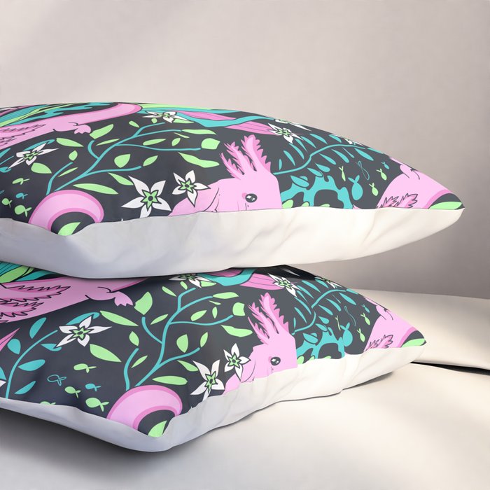 Swimming Axolotls Pillow Sham Gallery Image 3