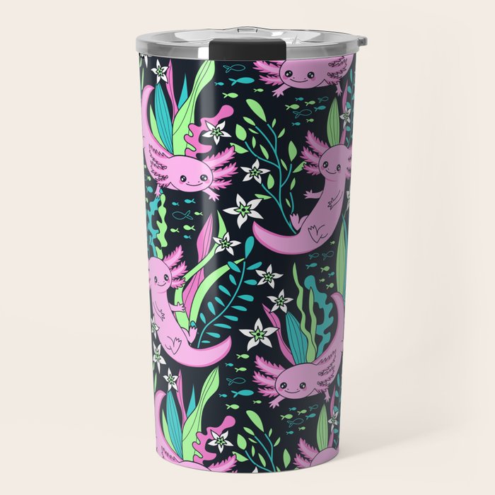 Swimming Axolotls Travel Mug Gallery Image 1