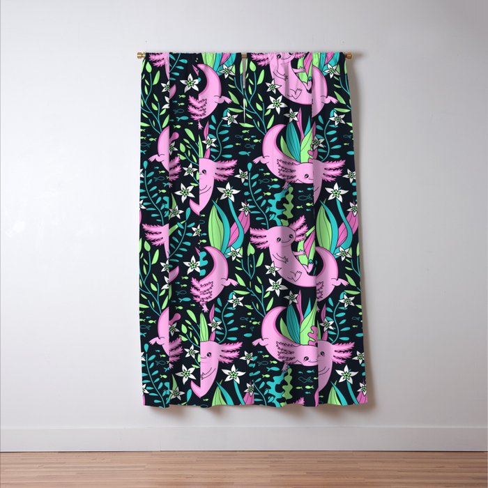 Swimming Axolotls Window Curtain Gallery Image 3