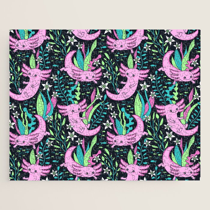 Swimming Axolotls Jigsaw Puzzle Gallery Image 1