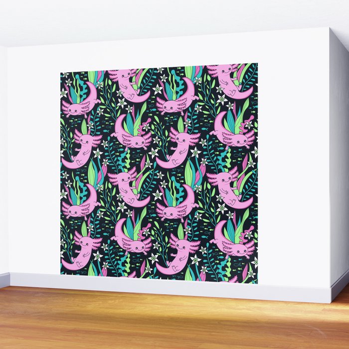 Swimming Axolotls Wall Mural Gallery Image 2