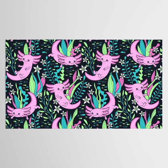 Swimming Axolotls Tablecloth Gallery Image 2