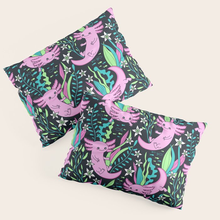 Swimming Axolotls Pillow Sham Gallery Image 3