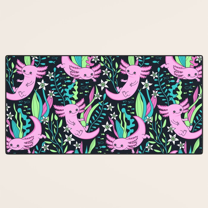 Swimming Axolotls Desk Mat Gallery Image 3