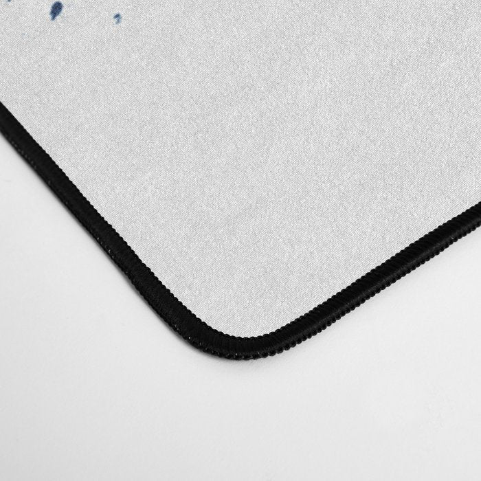 Boston Skyline Watercolor Blue, Art Print By Synplus Desk Mat Gallery Image 4