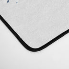 Boston Skyline Watercolor Blue, Art Print By Synplus Desk Mat Gallery Image 4