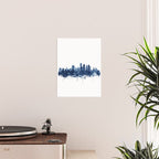 Boston Skyline Watercolor Blue, Art Print By Synplus Poster Gallery Image 2