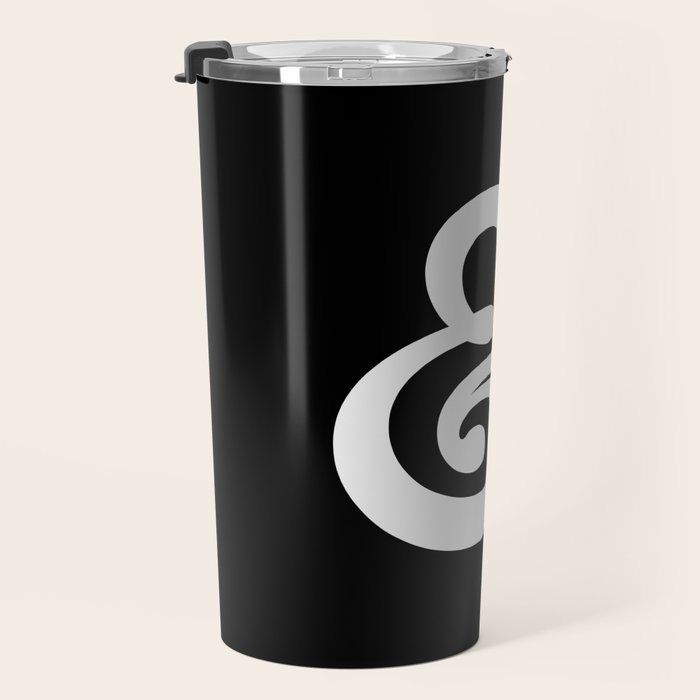 The Ampersand: B&W Edition Travel Mug Gallery Image 3