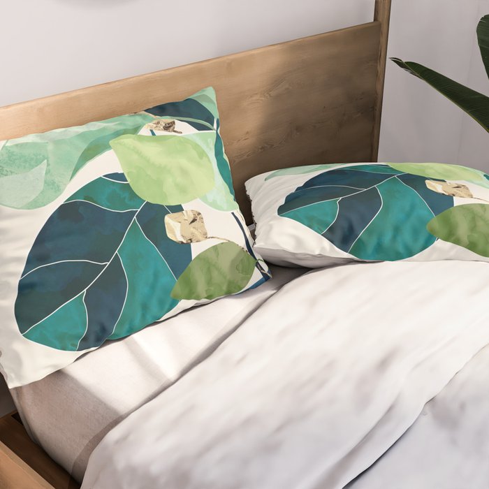 Indigo Plant II Pillow Sham Gallery Image 2