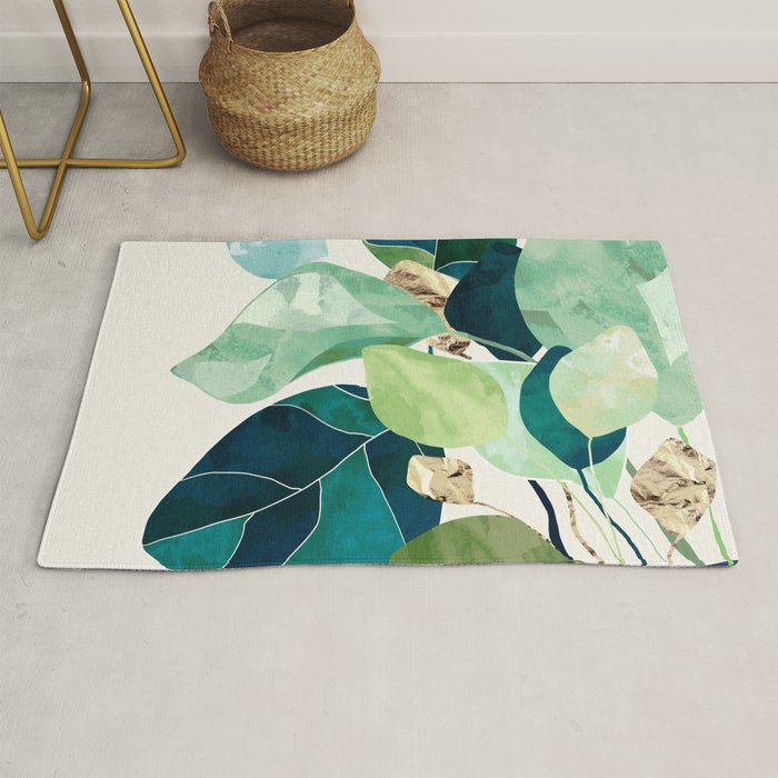 Indigo Plant II Rug Gallery Image 1