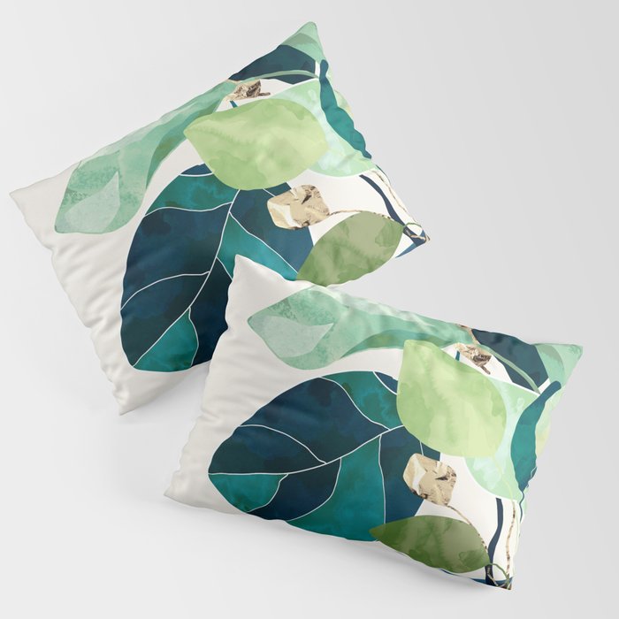 Indigo Plant II Pillow Sham Gallery Image 3