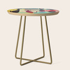 Mid-Century Modern 2 Cats - Graffiti Style Side Table Gallery Image 1