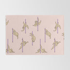 Sloths Pole Dancing Club Rug Gallery Image 2