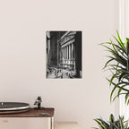 Wall Street, Stock Exchange, New York, New York black and white photograph Poster Gallery Image 2
