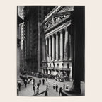 Wall Street, Stock Exchange, New York, New York black and white photograph Poster Gallery Image 4