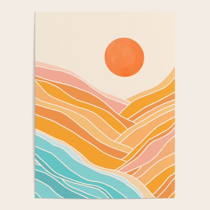 Adventure On The Horizon Abstract Landscape Poster Gallery Image 4