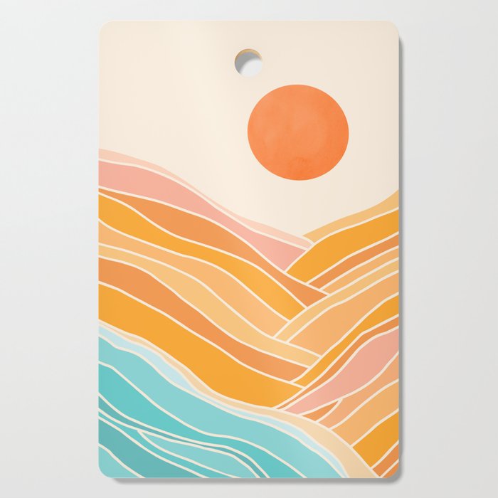 Adventure On The Horizon Abstract Landscape Cutting Board Gallery Image 1