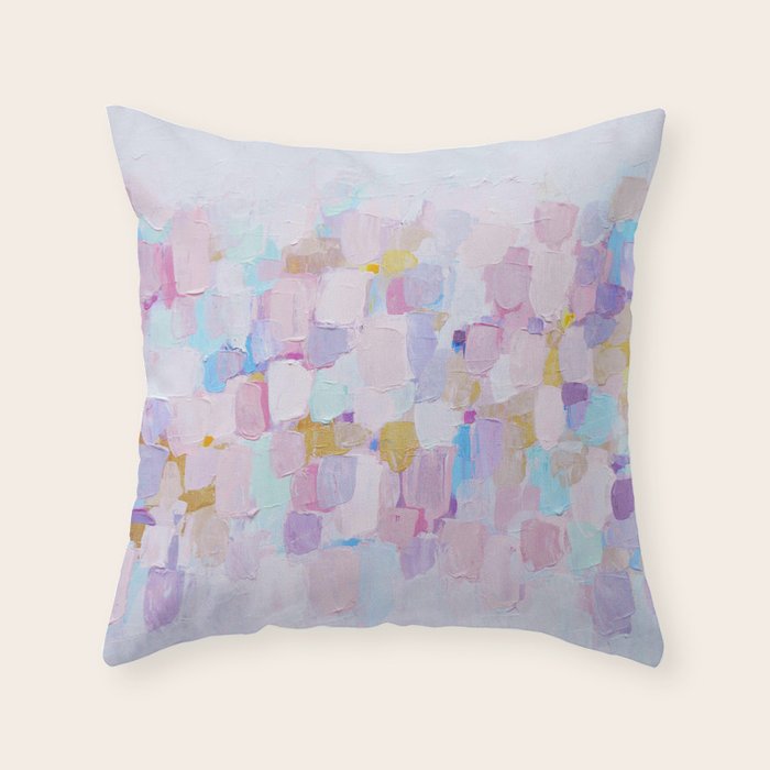 Mauve Confetti Throw Pillow Gallery Image 1