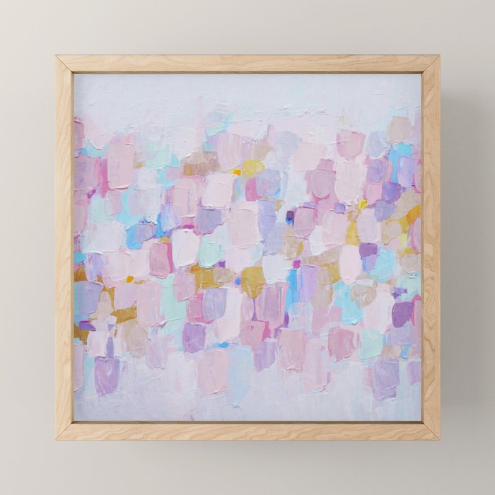 Mauve Confetti Mini Art Print Gallery Image 1