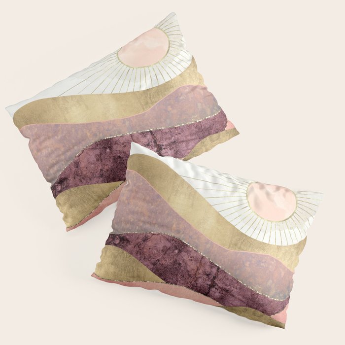 Blush Sun Pillow Sham Gallery Image 1
