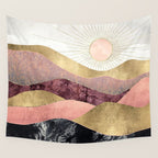 Blush Sun Wall Tapestry Gallery Image 4