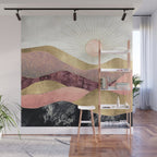 Blush Sun Wall Mural Gallery Image 1
