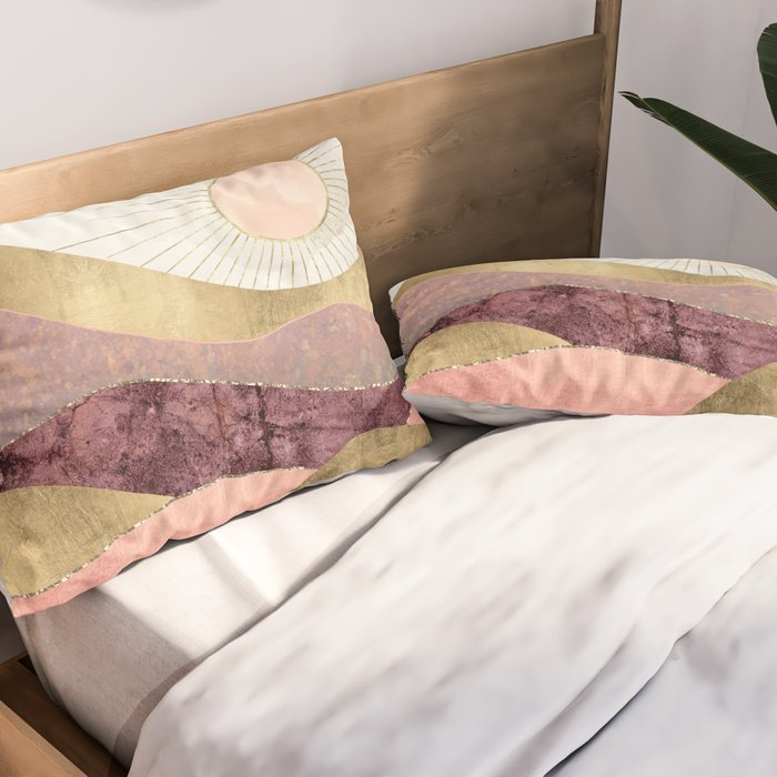 Blush Sun Pillow Sham Gallery Image 2