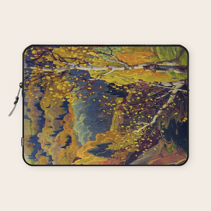 Franklin Carmichael Canadian artist Art Nouveau Post-Impressionism October Gold Laptop Sleeve Gallery Image 1