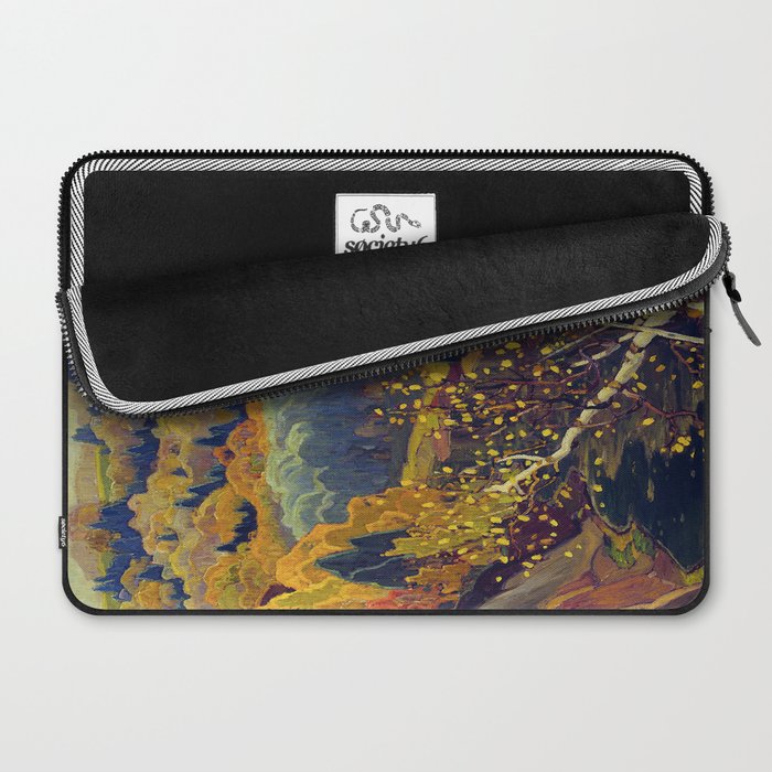 Franklin Carmichael Canadian artist Art Nouveau Post-Impressionism October Gold Laptop Sleeve Gallery Image 2