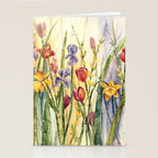 Spring Medley Flowers Stationery Card Gallery Image 2