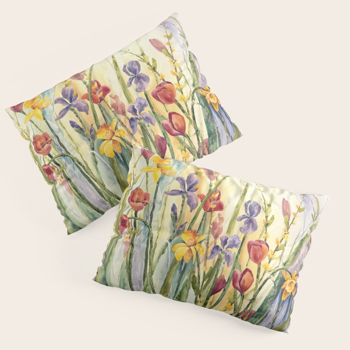 Spring Medley Flowers Pillow Sham Gallery Image 3