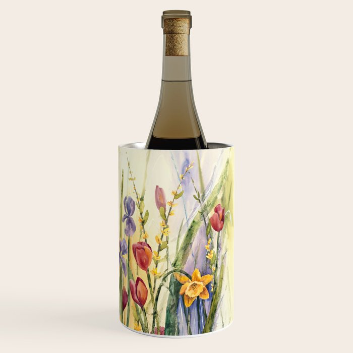 Spring Medley Flowers Wine Chiller Gallery Image 3