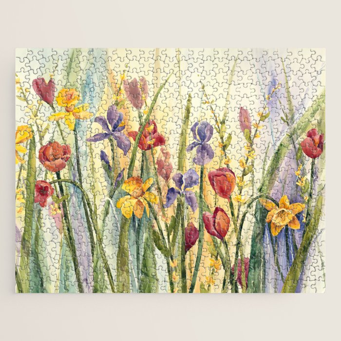 Spring Medley Flowers Jigsaw Puzzle Gallery Image 1