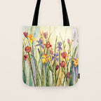 Spring Medley Flowers Tote Bag Gallery Image 1