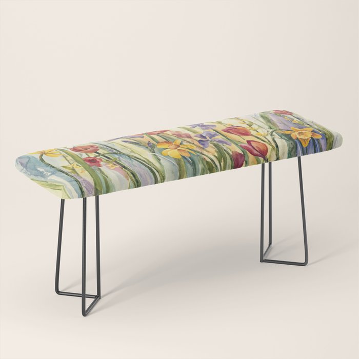 Spring Medley Flowers Bench Gallery Image 1