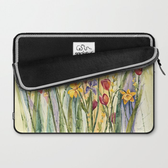 Spring Medley Flowers Laptop Sleeve Gallery Image 2