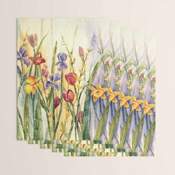Spring Medley Flowers Wrapping Paper Gallery Image 3
