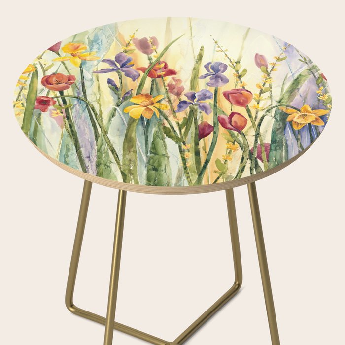 Spring Medley Flowers Side Table Gallery Image 2