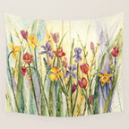 Spring Medley Flowers Wall Tapestry Gallery Image 4