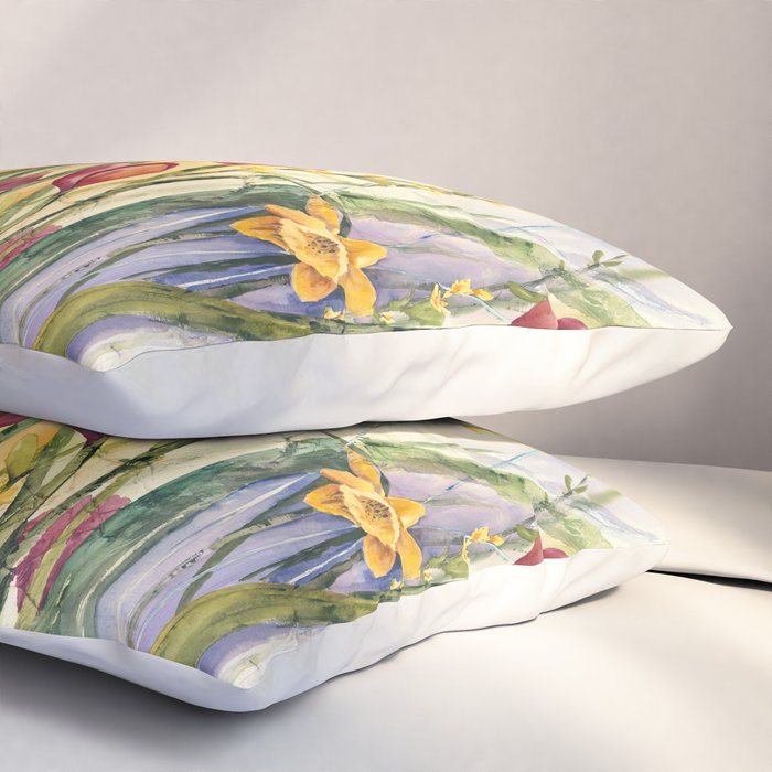 Spring Medley Flowers Pillow Sham Gallery Image 3