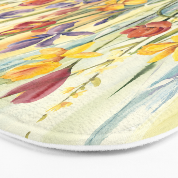 Spring Medley Flowers Bath Mat Gallery Image 3