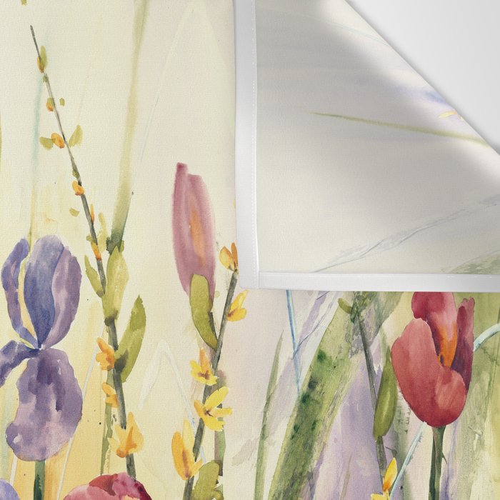Spring Medley Flowers Wall Tapestry Gallery Image 3